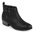 Journee Collection Vespor Women's Ankle Boots, Size: Medium (6.5), Black