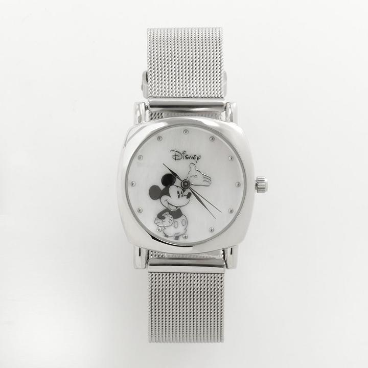 Disney's Mickey Mouse Women's Mesh Watch, Grey