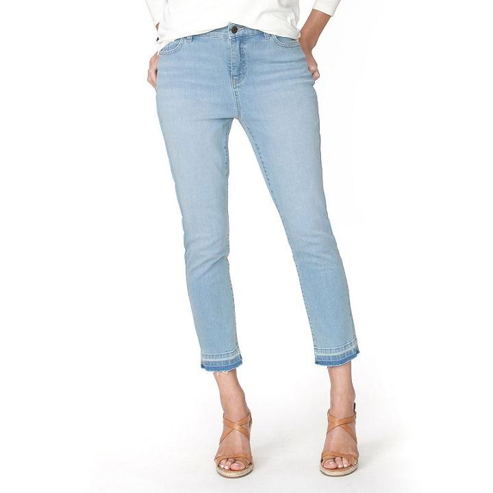 Petite Chaps Capri Jeans, Women's, Size: 12 Petite, Blue