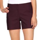 Women's Apt. 9&reg; Modern Fit City Shorts, Size: 12, Purple