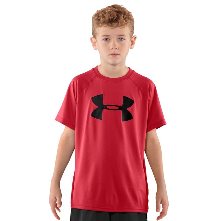 Boys 8-20 Under Armour Tech Logo Tee, Size: Medium, Red