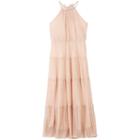 Girls 7-16 Speechless Blush Halter Pleated Maxi Dress, Girl's, Size: 16, Light Pink