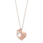 Disney's Minnie Mouse My Heart Belongs To You Charm Necklace, White