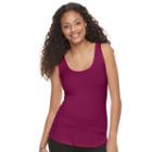 Juniors' Candie's&reg; Ribbed Ladder Back Tank, Girl's, Size: Large, Dark Red