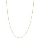Primavera 24k Gold Over Silver Bead Chain Necklace, Women's, Size: 20, Yellow