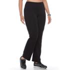 Plus Size Tek Gear&reg; Dry Tek Straight-leg Pants, Women's, Size: 1x Long, Black