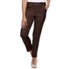 Petite Croft & Barrow&reg; Classic Pull-on Mid-rise Sateen Jeans, Women's, Size: 8p - Short, Oxford
