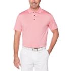Men's Jack Nicklaus Regular-fit Staydri Striped Performance Golf Polo, Size: Medium, Med Pink