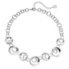 Dana Buchman Swirl Link Collar Necklace, Women's, Silver