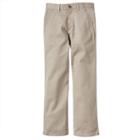 Boys 8-20 Chaps Twill Pants, Boy's, Size: 14, Beig/green (beig/khaki)