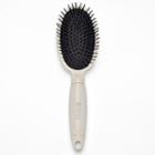 Earth Therapeutics Silicone Softgrip Hair Brush, White