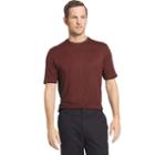 Men's Van Heusen Classic-fit Two-tone Slubbed Crewneck Tee, Size: Xxl, Red Other