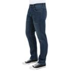 Men's Seven7 Brown Tint Slim-fit Straight-leg Jeans, Size: 36x32, Blue (navy)