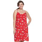 Juniors' Plus Size So&reg; Print Swing Dress, Girl's, Size: 3xl, Med Red
