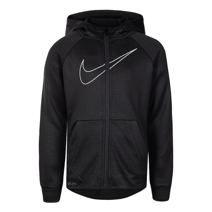 Boys 4-7 Nike Dri-fit Zip-front Hoodie, Size: 6, Grey