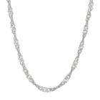 Sterling Silver Disco Chain Necklace - 20 In, Women's, Size: 20, Grey