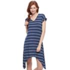 Juniors' Liberty Love Sharkbite Hem Dress, Teens, Size: Medium, Blue (navy)