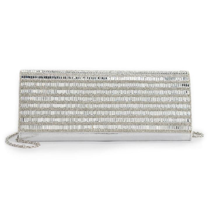 Gunne Sax By Jessica Mcclintock Mackenzie Clutch, Women's, Silver