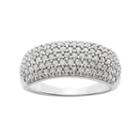 1 Carat T.w. Diamond Sterling Silver Ring, Women's, Size: 8, White