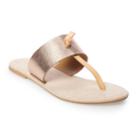 Women's Lc Lauren Conrad Knotted T-strap Sandals, Size: Small, Blush