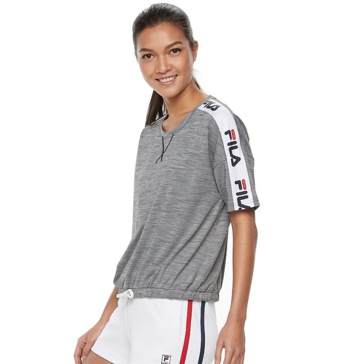 Women's Fila Sport&reg; Sleeve Tape Tee, Size: Xs, Black