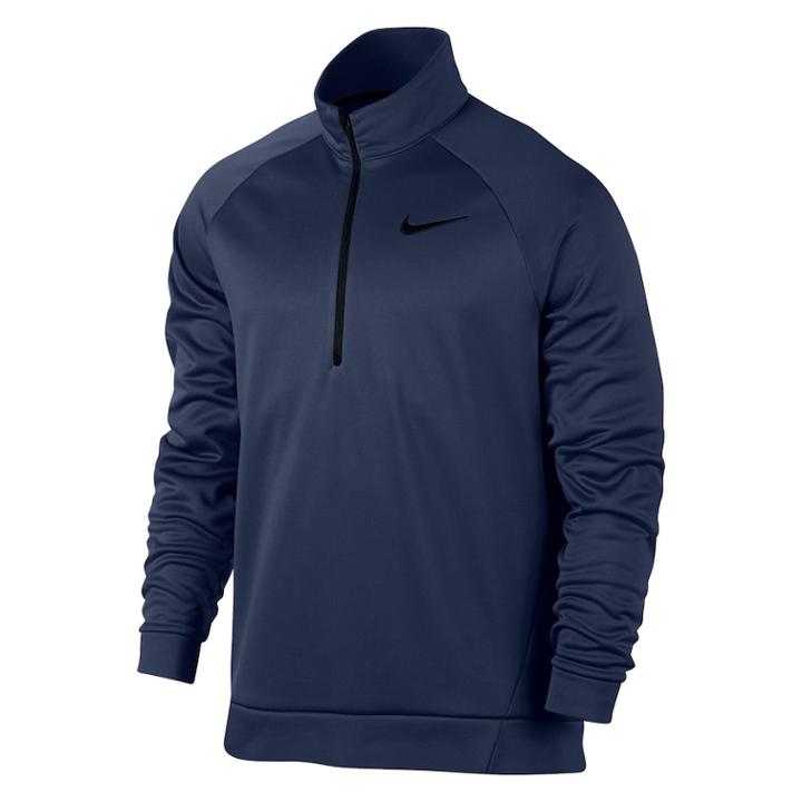 Men's Nike Therma Quarter-zip Top, Size: Xl, Med Blue