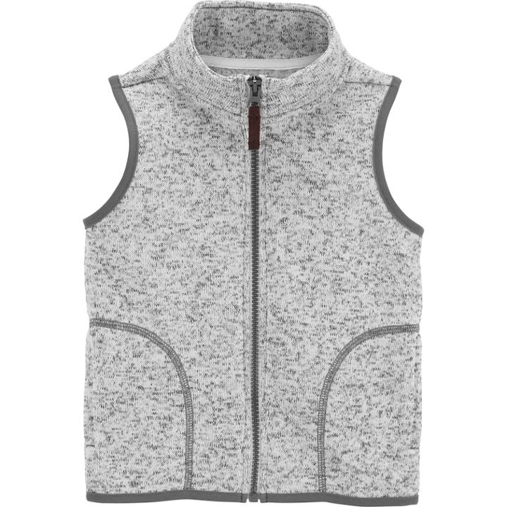 Toddler Boy Carter's Fleece Vest, Size: 4t, White
