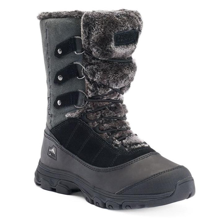 Pacific Mountain Blizzard Women's Winter Boots, Size: 6.5, Black
