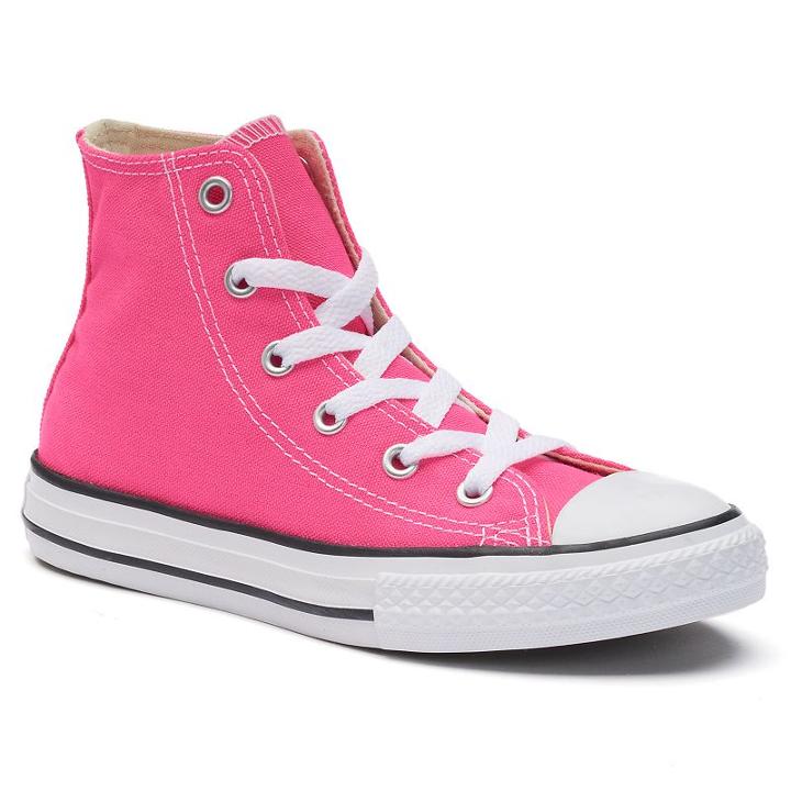 Kids' Converse Chuck Taylor All Star High Top Sneakers, Size: 3, Med Pink