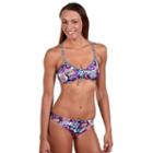 Women's Dolfin Uglies Printed Workout Bikini 2-pc. Set, Size: Large, Dark Pink