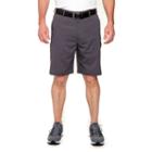 Men's Pebble Beach Classic-fit Dobby Diamond Cargo Performance Golf Shorts, Size: 34, Dark Grey