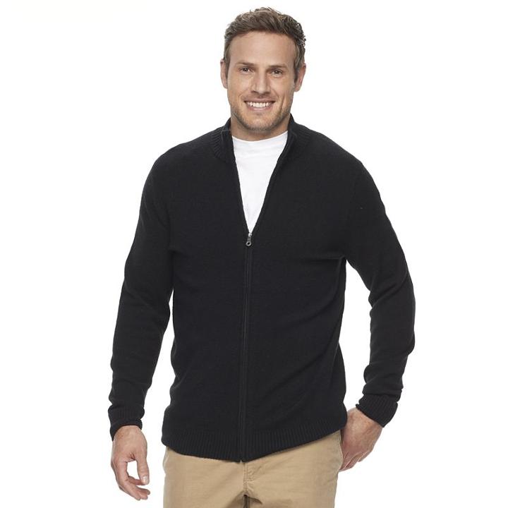 Big & Tall Croft & Barrow&reg; True Comfort Classic-fit Stretch Sweater, Men's, Size: 4xb, Black