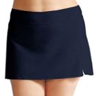 Plus Size Mazu Swim Side Slit Skirtini Bottoms, Women's, Size: 22 W, Blue (navy)