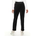 Women's Croft & Barrow&reg; Pull-on Velour Pant, Size: Xl Short, Black