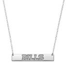 Bufallo Bills Sterling Silver Bar Link Necklace, Women's, Size: 18, Grey