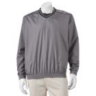 Men's Grand Slam Classic-fit Performance Windbreaker Golf Jacket, Size: Large, Med Grey