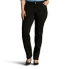 Plus Size Lee Total Freedom Straight Leg Jeans, Women's, Size: 18 - Regular, Black