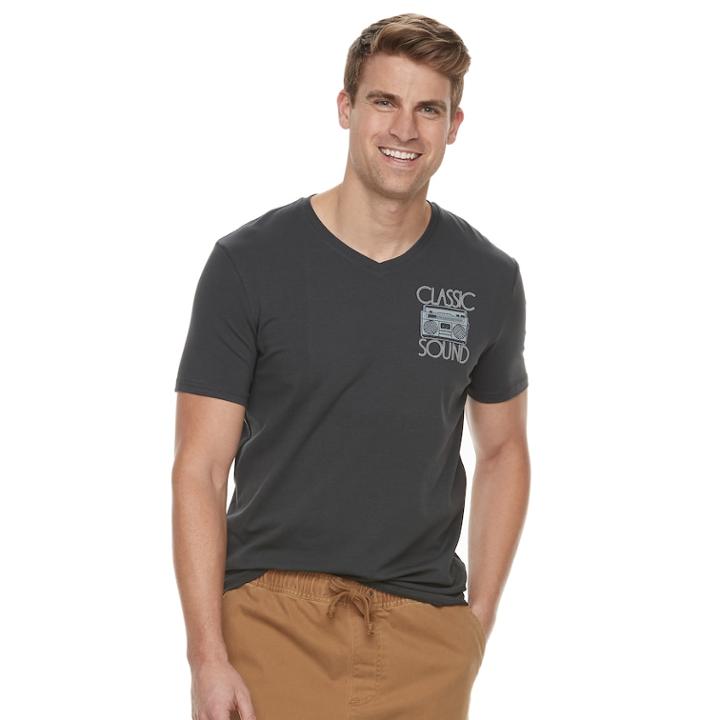 Men's Sonoma Goods For Life&trade; Classic Sound Tee, Size: Large, Oxford