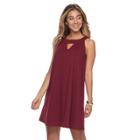 Women's Sharagano Trapeze Halter Dress, Size: 14, Purple Oth