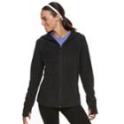 Women's Tek Gear&reg; Hooded Microfleece Jacket, Size: Xl, Black