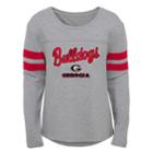 Girls 7-16 Georgia Bulldogs Field Armour Tee, Size: Large, Grey