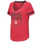 Women's Campus Heritage Nebraska Cornhuskers Gunther Jersey Tee, Size: Xxl, Dark Red