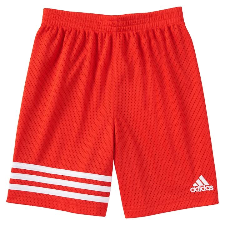 Boys 4-7x Adidas Logo Defender Shorts, Size: 6, Brt Red