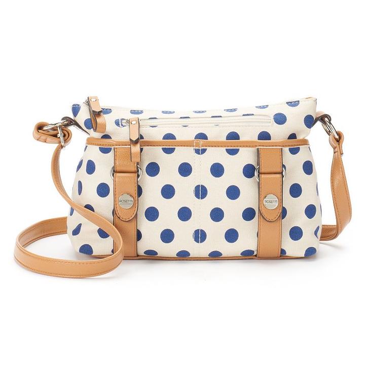 Rosetti Mindy Polka Dot Crossbody Bag, Women's, Beige Oth