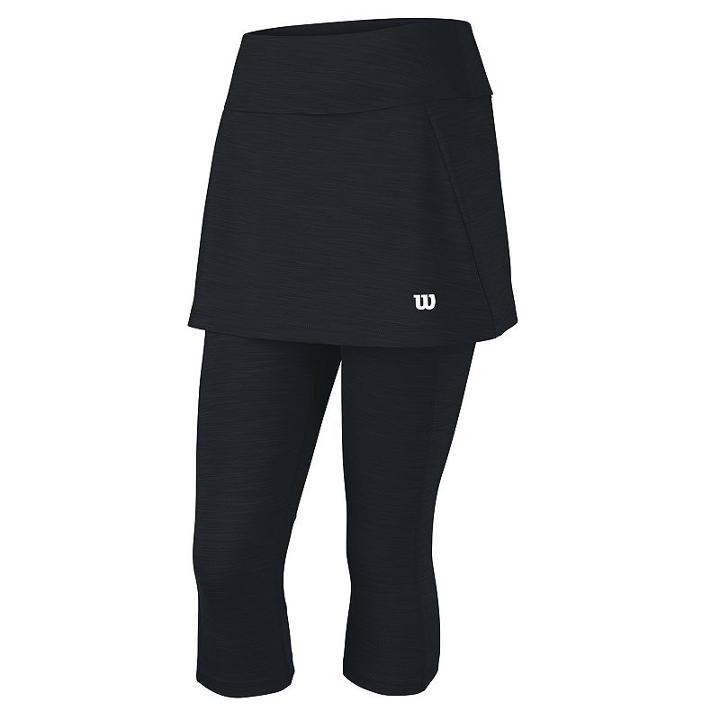 Women's Wilson Rush Ii Skirted Capri Leggings, Size: Large, Black