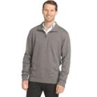 Men's Van Heusen Flex Stretch Classic-fit Quarter-zip Pullover, Size: Large, Grey Other