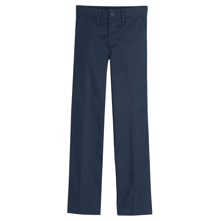 Boys 8-20 Dickies Flex Slim-fit Straight-leg Ultimate Khaki Pants, Boy's, Size: 20, Dark Blue
