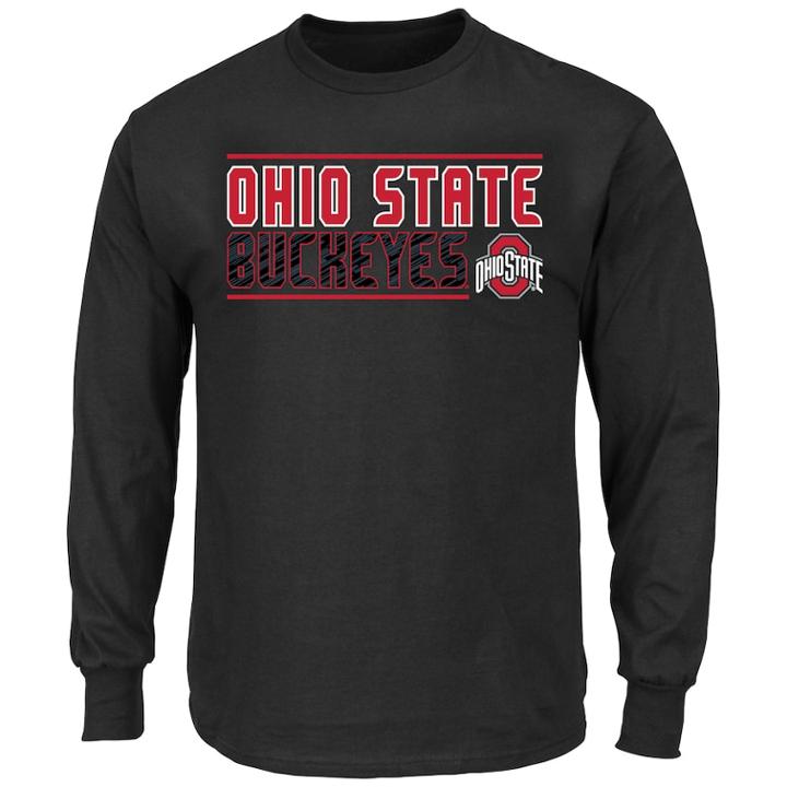Men's Ohio State Buckeyes Graphic Tee, Size: 3xlt, Black