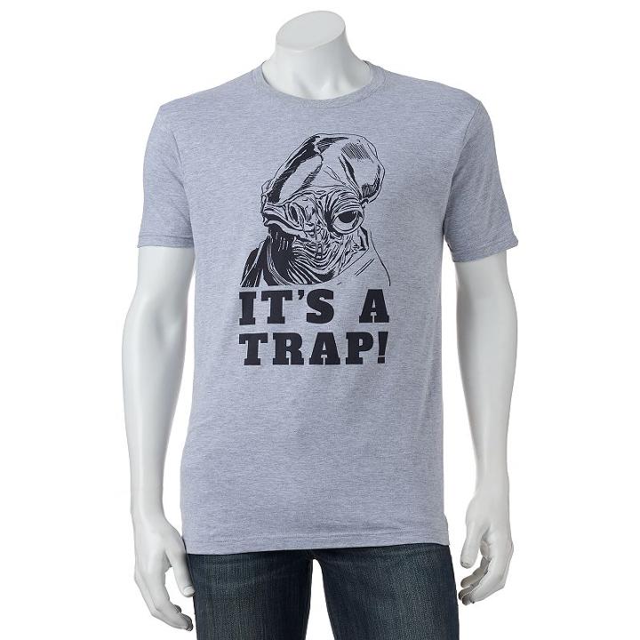 Men's Star Wars Admiral Ackbar It's A Trap Tee, Size: Large, Dark Red