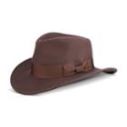 Men's Indiana Jones Wool Felt Outback Hat, Size: Xl, Brown